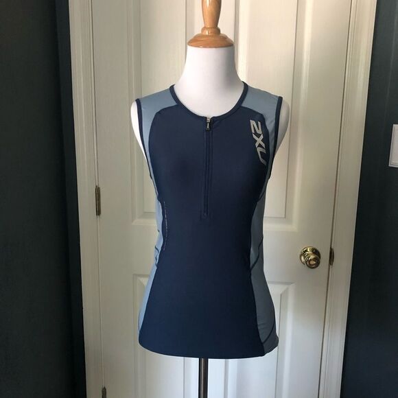 2XU Ice X Half zip compression tri singlet - Picture 1 of 7
